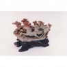 Scultura di mandria di cavalli in marmo