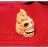 Netsuke Teschio con serpente
